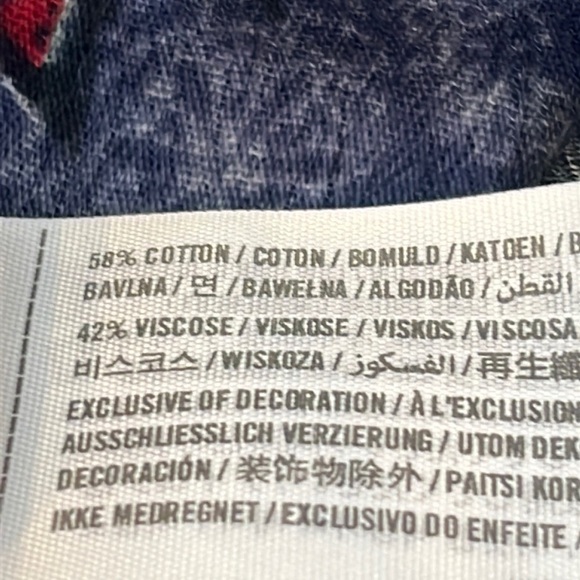 🎁3 for $30 HOLLISTER Floral Boho Faux Wrap Tassel Peasant Blouse Size Small - Picture 7 of 9